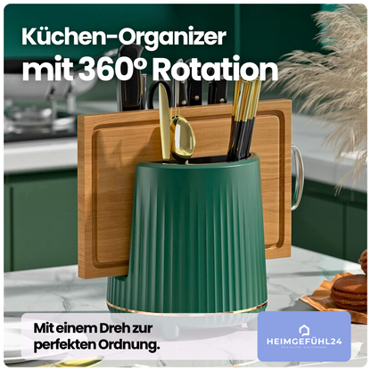 Küchen-Organizer mit 360° Rotation – Alles griffbereit, sofort.