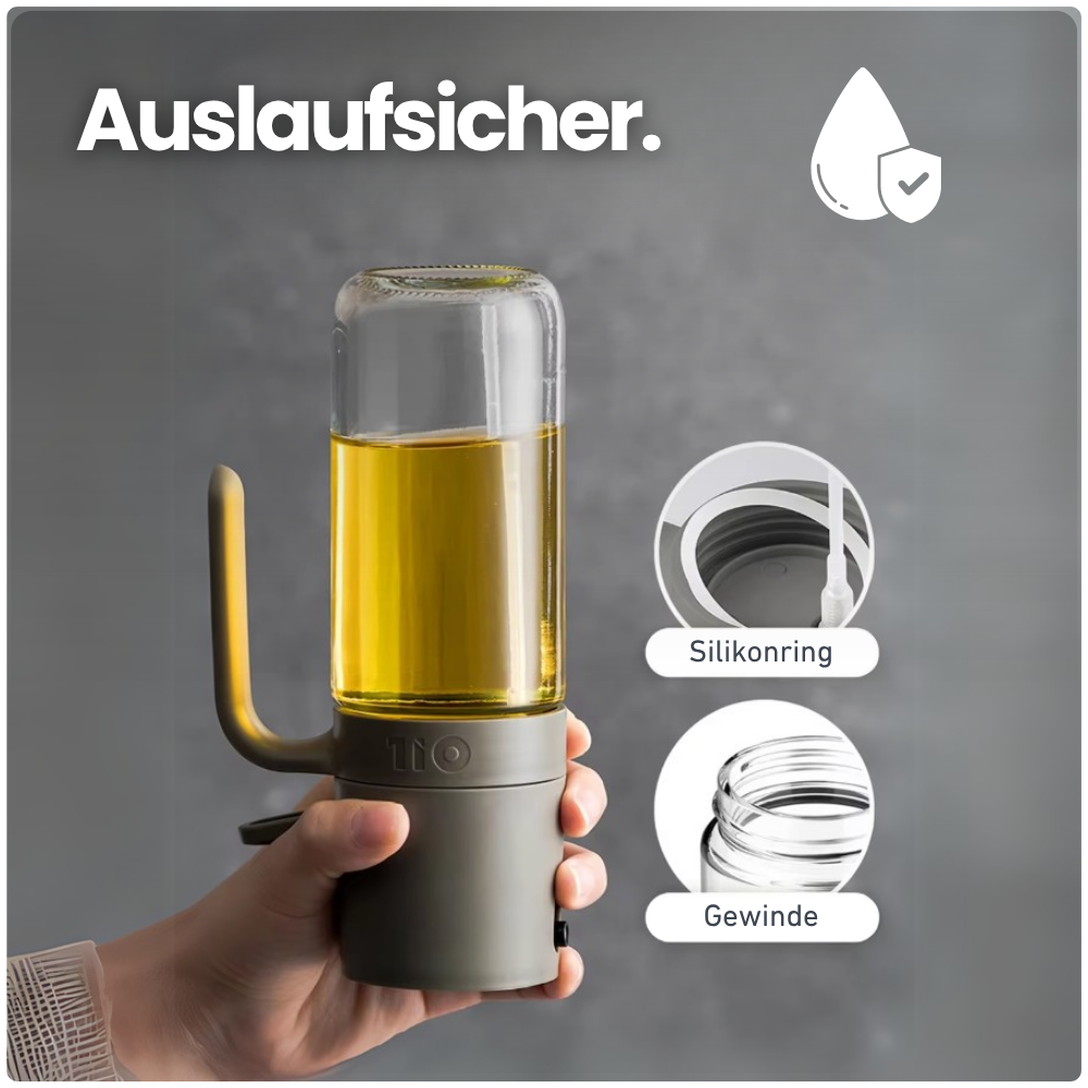 Öl-Sprühflasche aus Borosilikatglas – Feine Dosierung für Küche & Grill