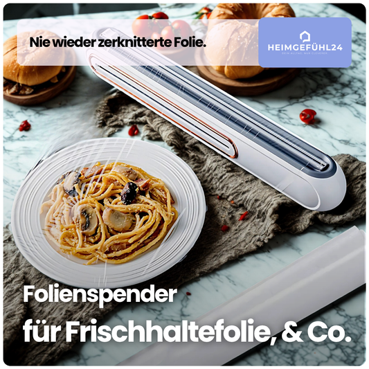 Folienspender mit Magnet & Sicherheitscutter – Sauber & stressfrei abrollen
