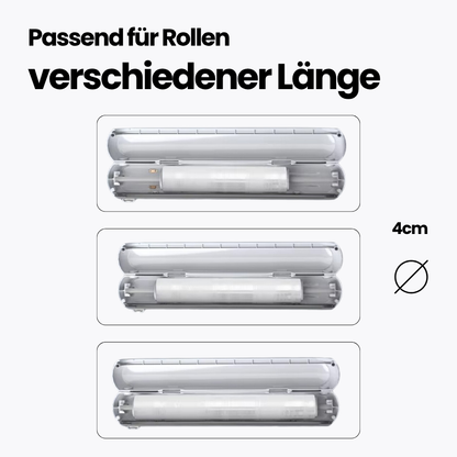 Folienspender mit Magnet & Sicherheitscutter – Sauber & stressfrei abrollen