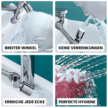 Drehbarer Wasserhahn-Aufsatz – 1080° Flexibilität für Bad & Küche