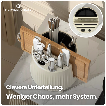 Küchen-Organizer mit 360° Rotation – Alles griffbereit, sofort.
