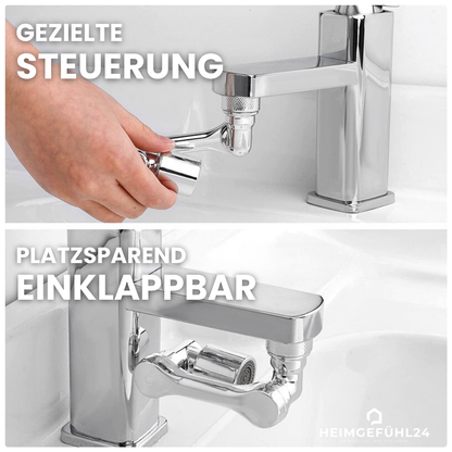 Drehbarer Wasserhahn-Aufsatz – 1080° Flexibilität für Bad & Küche