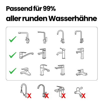 Drehbarer Wasserhahn-Aufsatz – 1080° Flexibilität für Bad & Küche