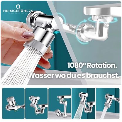 Drehbarer Wasserhahn-Aufsatz – 1080° Flexibilität für Bad & Küche