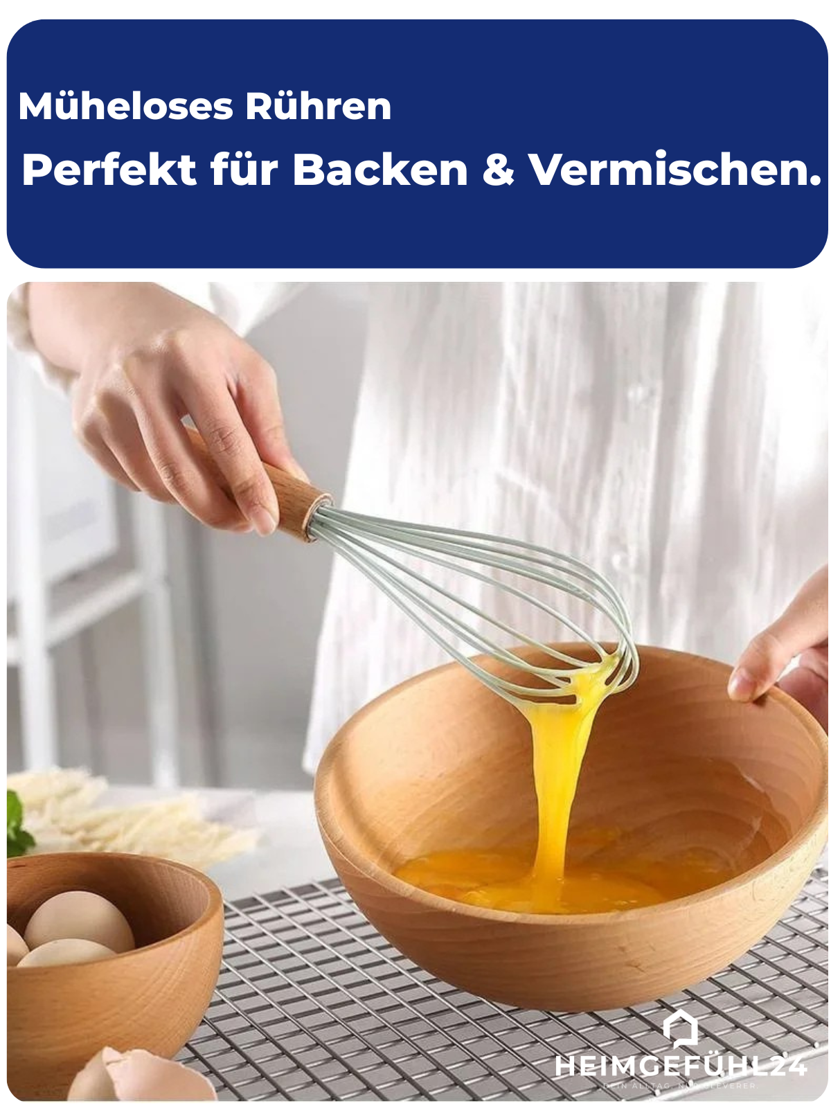 12-teiliges Silikon-Küchenutensilien-Set mit Holzgriff – hitzebeständig & antihaft