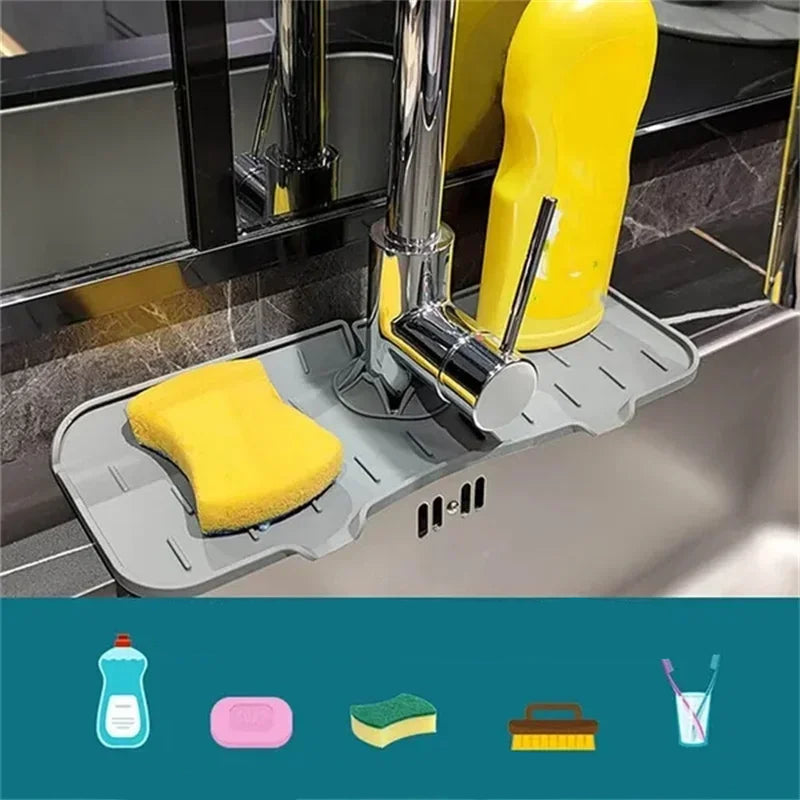 Saugfähige Wasserhahn Matte – Spritzschutz & Arbeitsplatten-Schutz für Küche & Bad